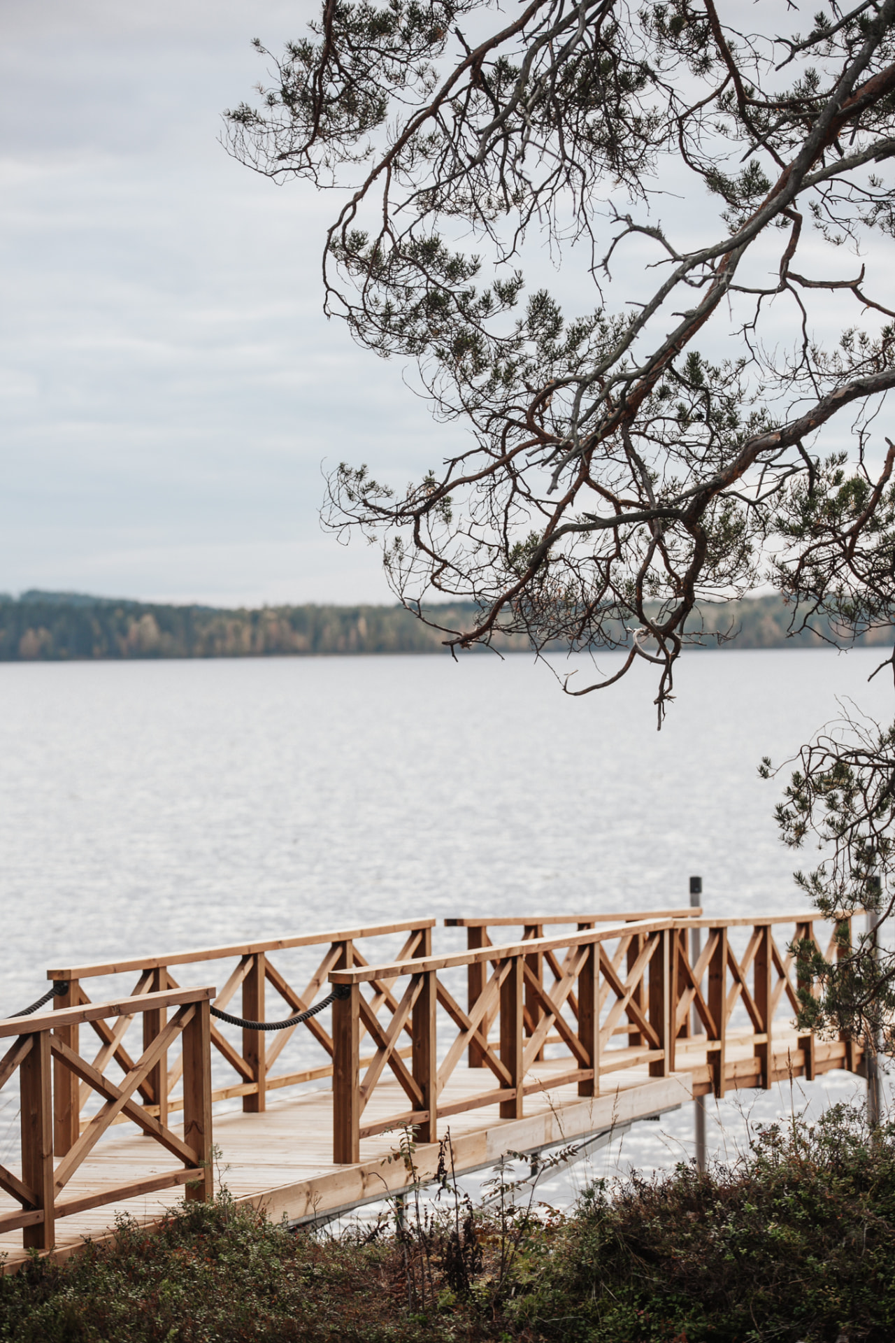 Spring shoreline as the ice lets go on the lake at Neituri Manor